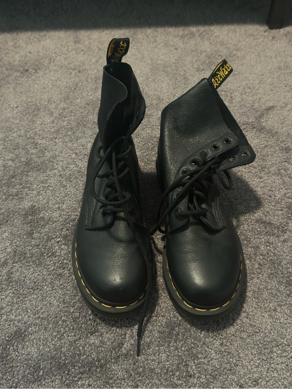 Doc Martens Black Soft Leather Boots